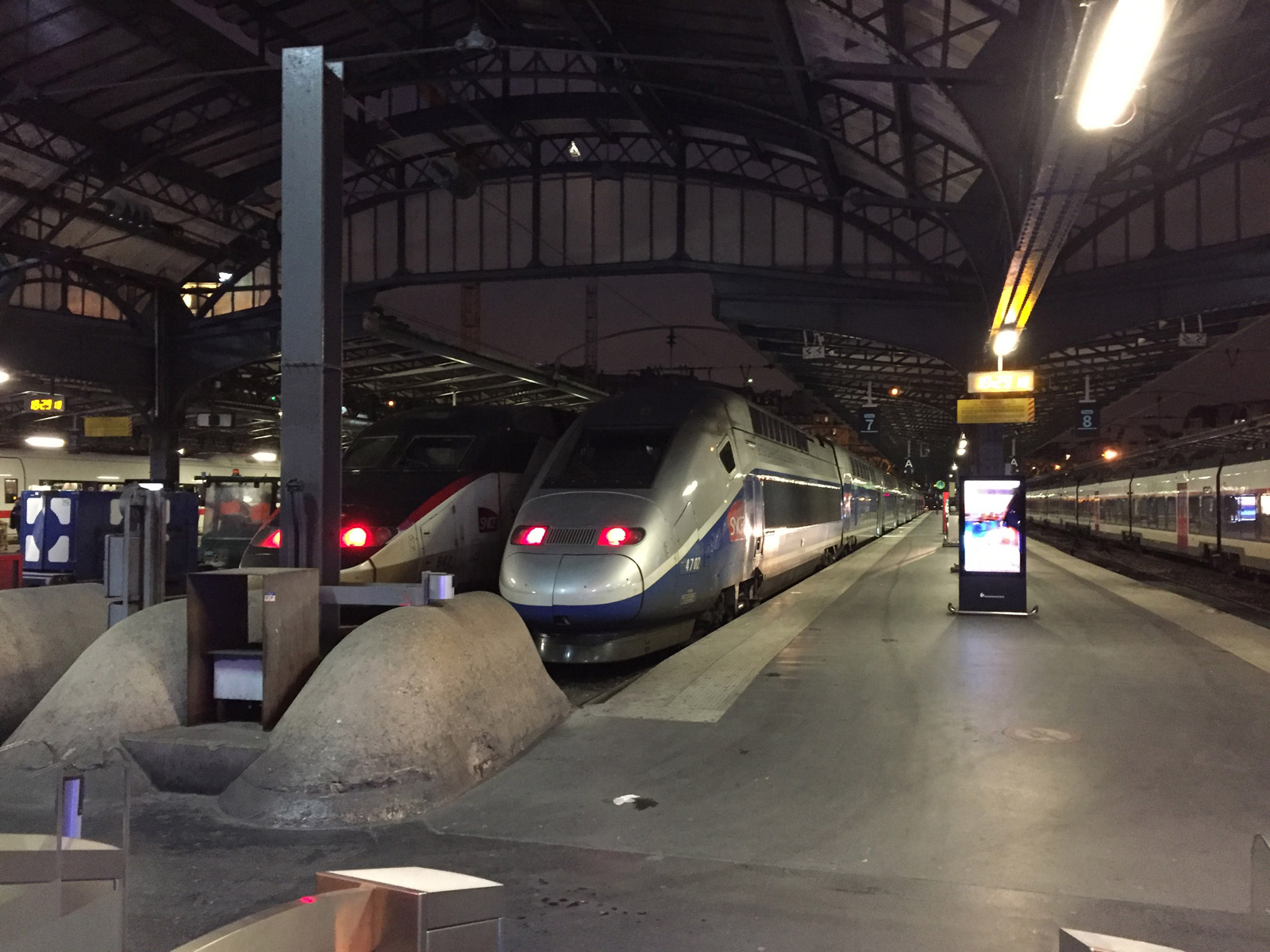 Gare de l'est, lieu de départ des TGV